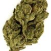 Close-up of high-quality cannabis bud with vibrant green colors and visible trichomes, ideal for analysis and marketing.