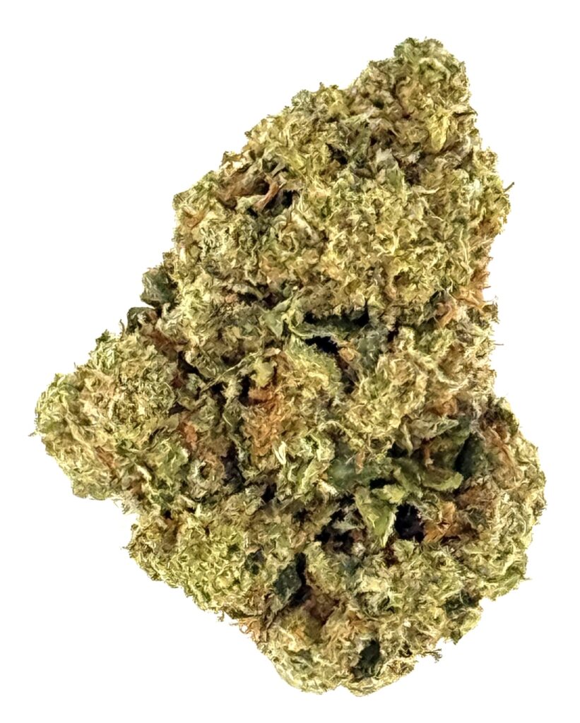 High-quality cannabis bud with vibrant green hues and a dense appearance, ideal for medical or recreational use.