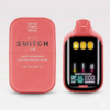 Alt text: Boutiq Switch V5 all-in-one vaping device featuring liquid live diamonds, hybrid and sativa options in sleek packaging.