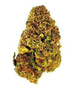 Close-up of a vibrant, green cannabis bud showcasing rich colors and texture, ideal for herbal enthusiasts.
