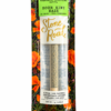 Alt text: Sour Kiwi Haze cannabis pre-roll by Stone Road, featuring a vibrant floral background and details on packaging.