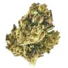Close-up of premium cannabis buds, showcasing rich green colors and dense trichomes against a white background.