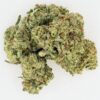 Close-up of high-quality cannabis buds showcasing vibrant green hues and detailed trichomes, ideal for herbal enthusiasts.