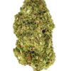Close-up of cannabis bud, showcasing its vibrant green color and textured surface. Ideal for cannabis enthusiasts.
