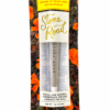 Stone Road passionfruit-infused cannabis pre-roll with Gelato hash, highlighting sativa-hybrid and natural ingredients.